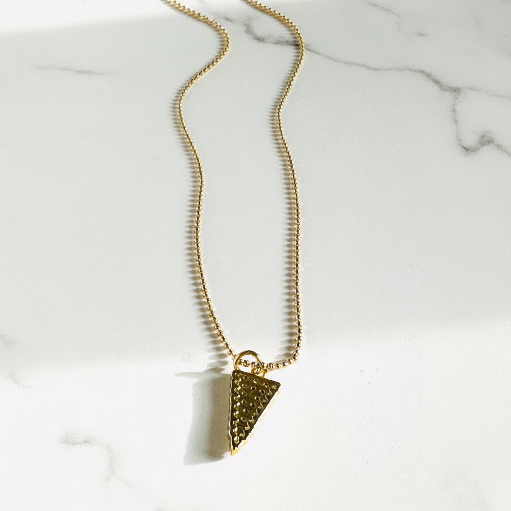 Gold Filled Spike Necklace, Triangle Necklace Janine Gerade