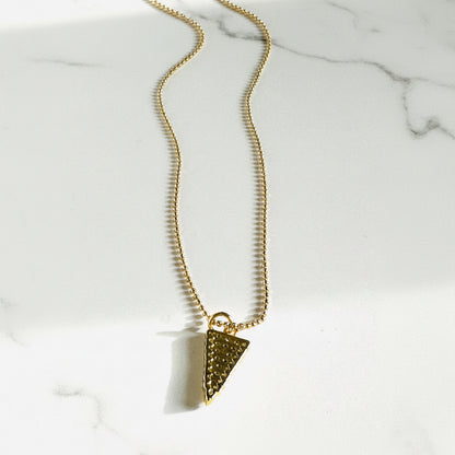 Gold Filled Spike Necklace, Triangle Necklace Janine Gerade