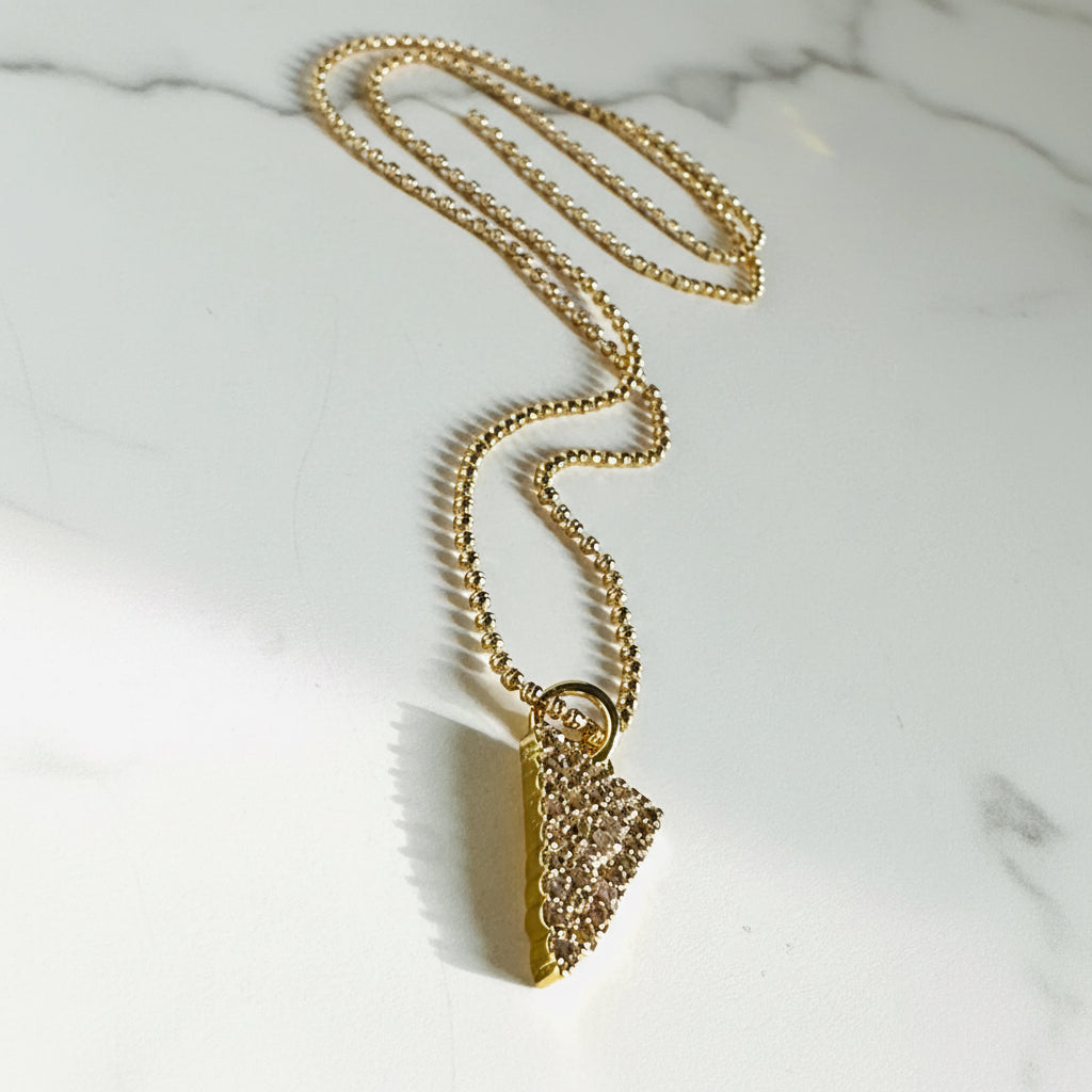 Gold Filled Spike Necklace, Triangle Necklace Janine Gerade