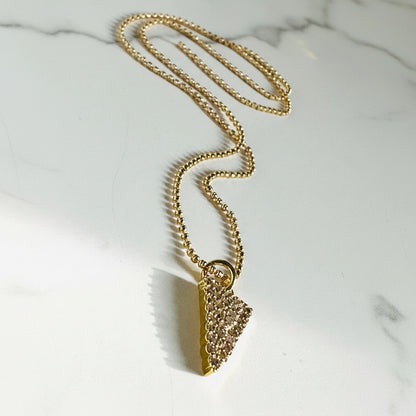 Gold Filled Spike Necklace, Triangle Necklace Janine Gerade