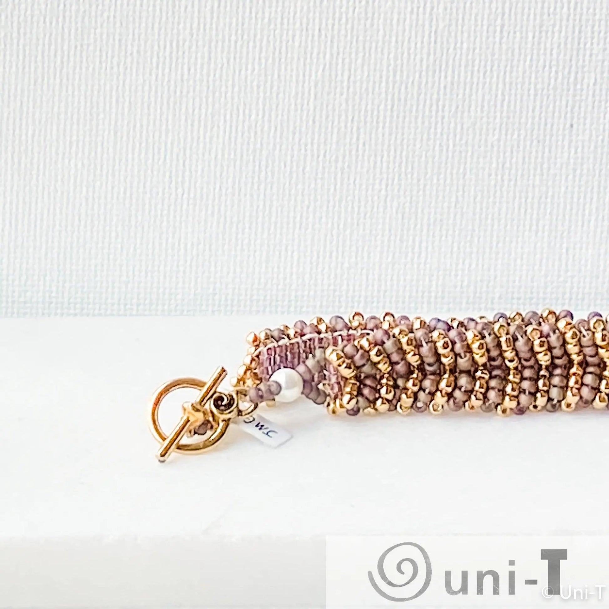 Gold and Green Woven Bracelet Janine Gerade