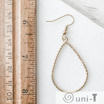 Gold plated Teardrops Dangle Earrings Lisa Trachtman