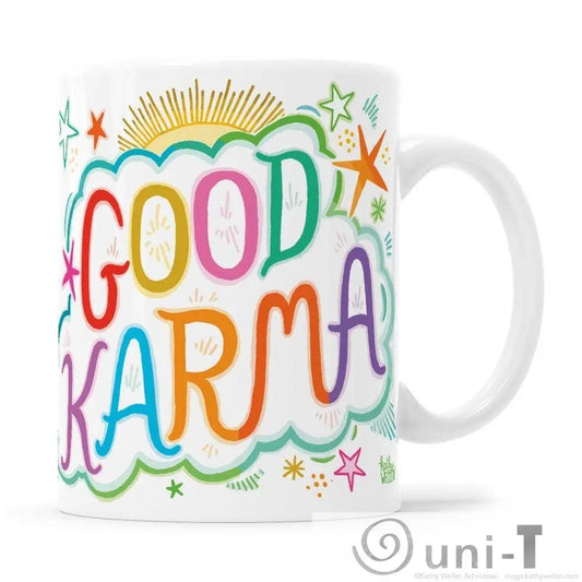 Good Karma Mug Kathy Weller Art+Ideas