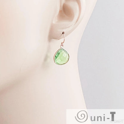 Green Small Gem Drop Earrings Lisa Trachtman