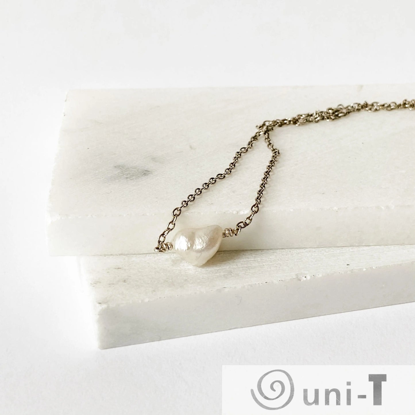 Heart Pearl Floating Pendant Nicole Goulet