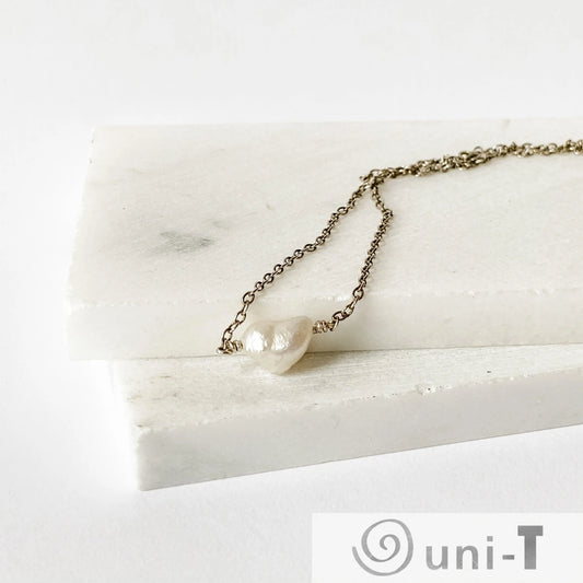 Heart Pearl Floating Pendant Nicole Goulet