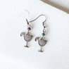 Cocktail Charm with Glass Beads Earrings Uni-T