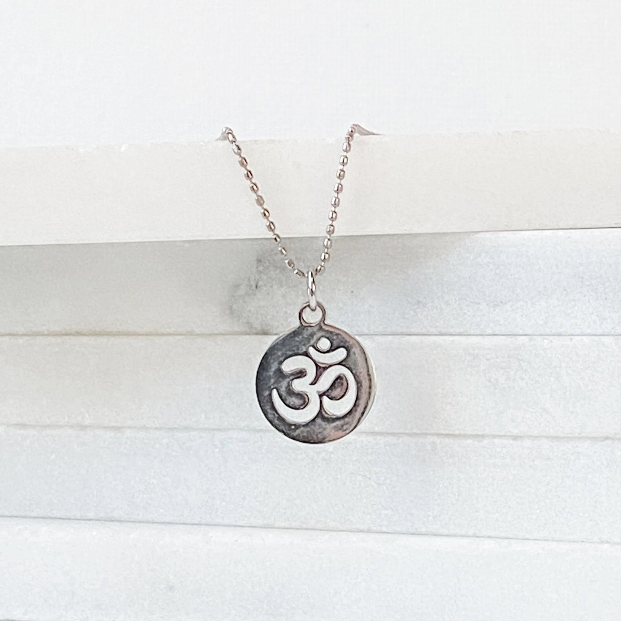 Stainless Steel Charm Om Necklace Uni-T
