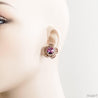 Crystal Flower Stud Earrings Uni-T