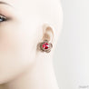 Crystal Flower Stud Earrings Uni-T