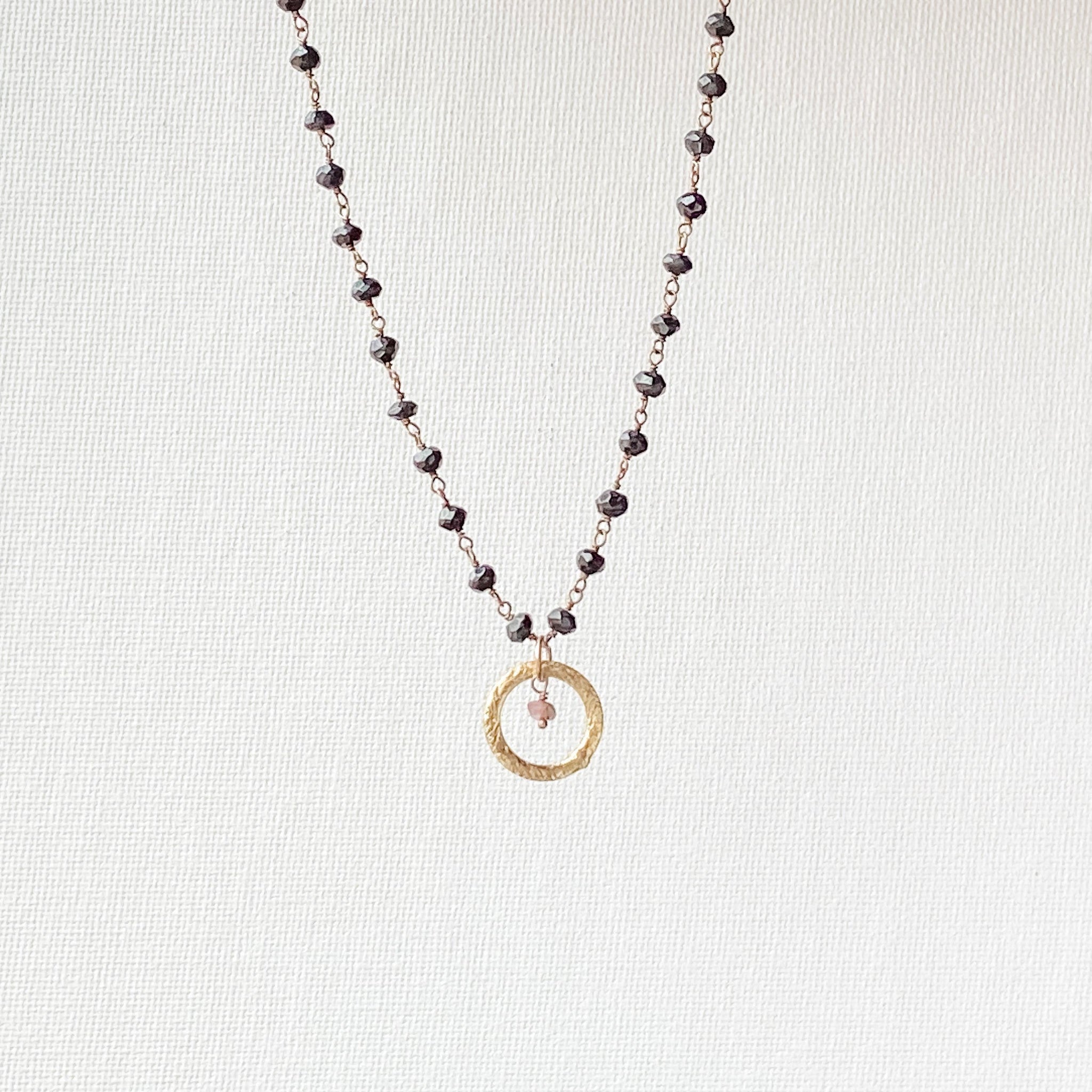 Gold Ring &amp; Semi Precious Stone Necklaces Uni-T