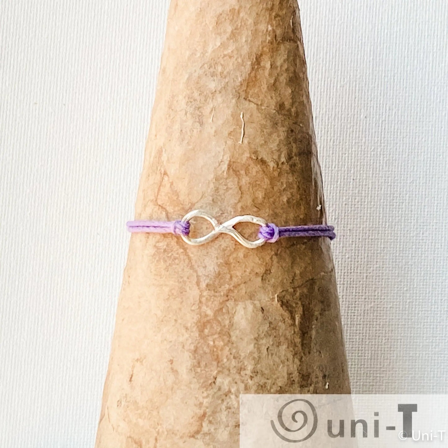 Infinity Precious Metal Clay Silver or Bronze Button Slip Knot Bracelets Amy Vulfovich