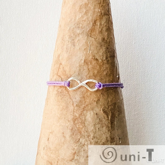 Infinity Precious Metal Clay Silver or Bronze Button Slip Knot Bracelets Amy Vulfovich