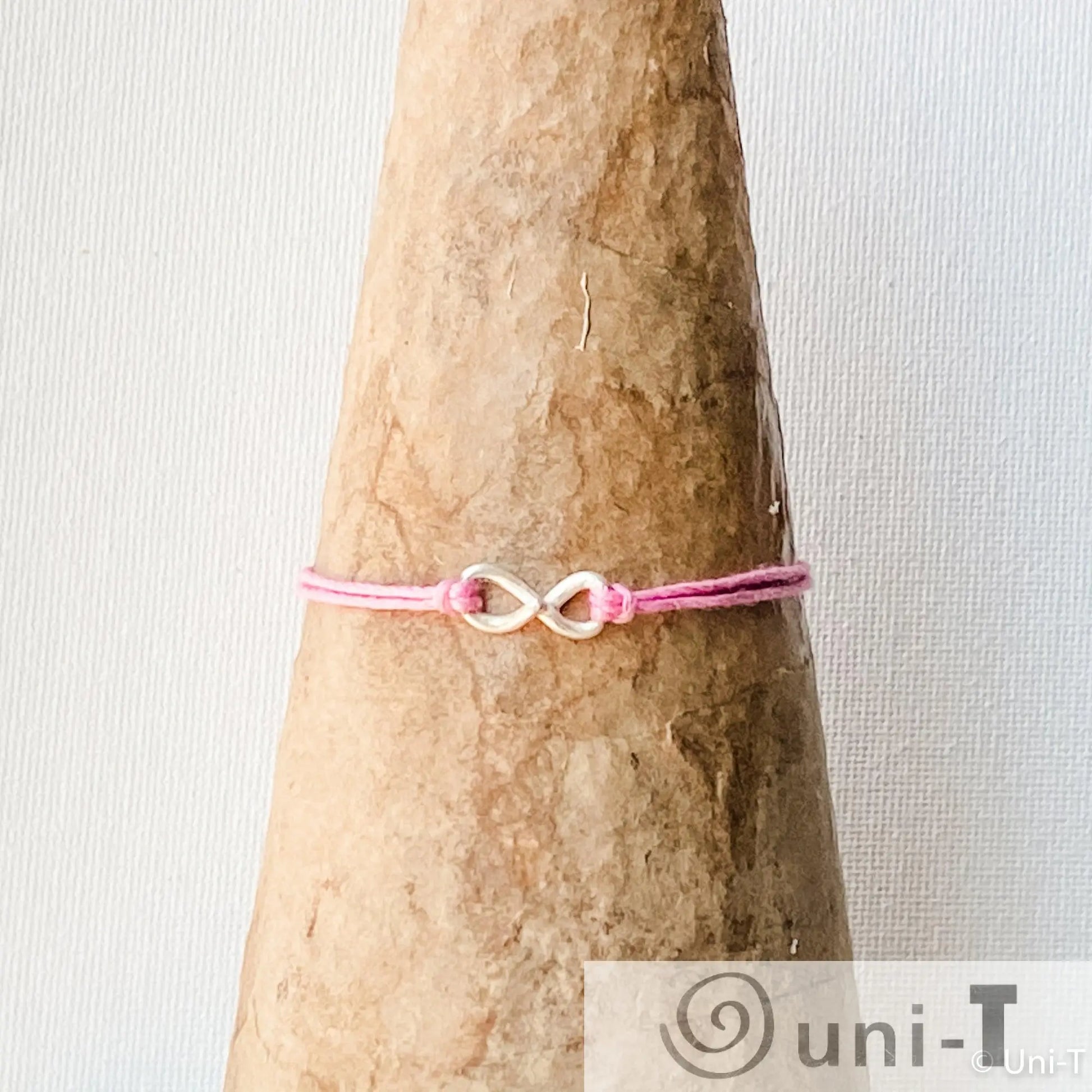 Infinity Precious Metal Clay Silver or Bronze Button Slip Knot Bracelets Amy Vulfovich