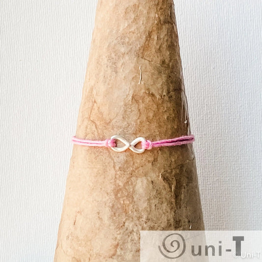 Infinity Precious Metal Clay Silver or Bronze Button Slip Knot Bracelets Amy Vulfovich