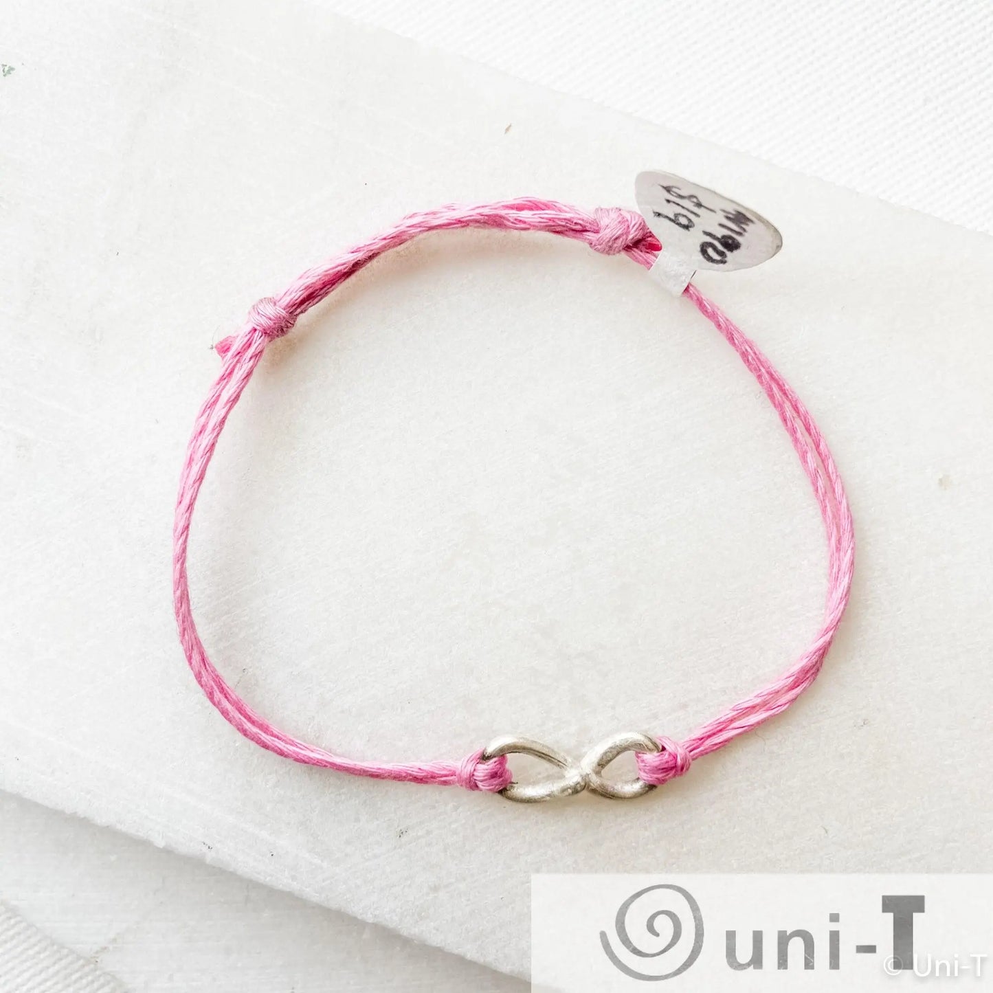 Infinity Precious Metal Clay Silver or Bronze Button Slip Knot Bracelets Amy Vulfovich