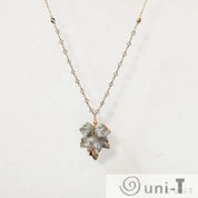 Jasper Leaf Necklaces with Gold Filled Chain Regina McGearty