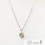 Jasper Leaf Necklaces with Gold Filled Chain Regina McGearty