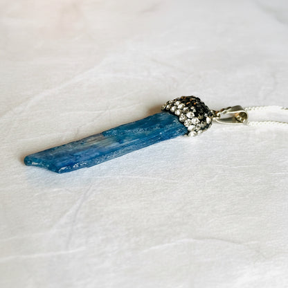 Kyanite, Kyanite Crystal Topped Pendant, Kyanite Necklace Janine Gerade