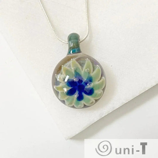 Lampworked Glass Flower Pendant Christine Mathews