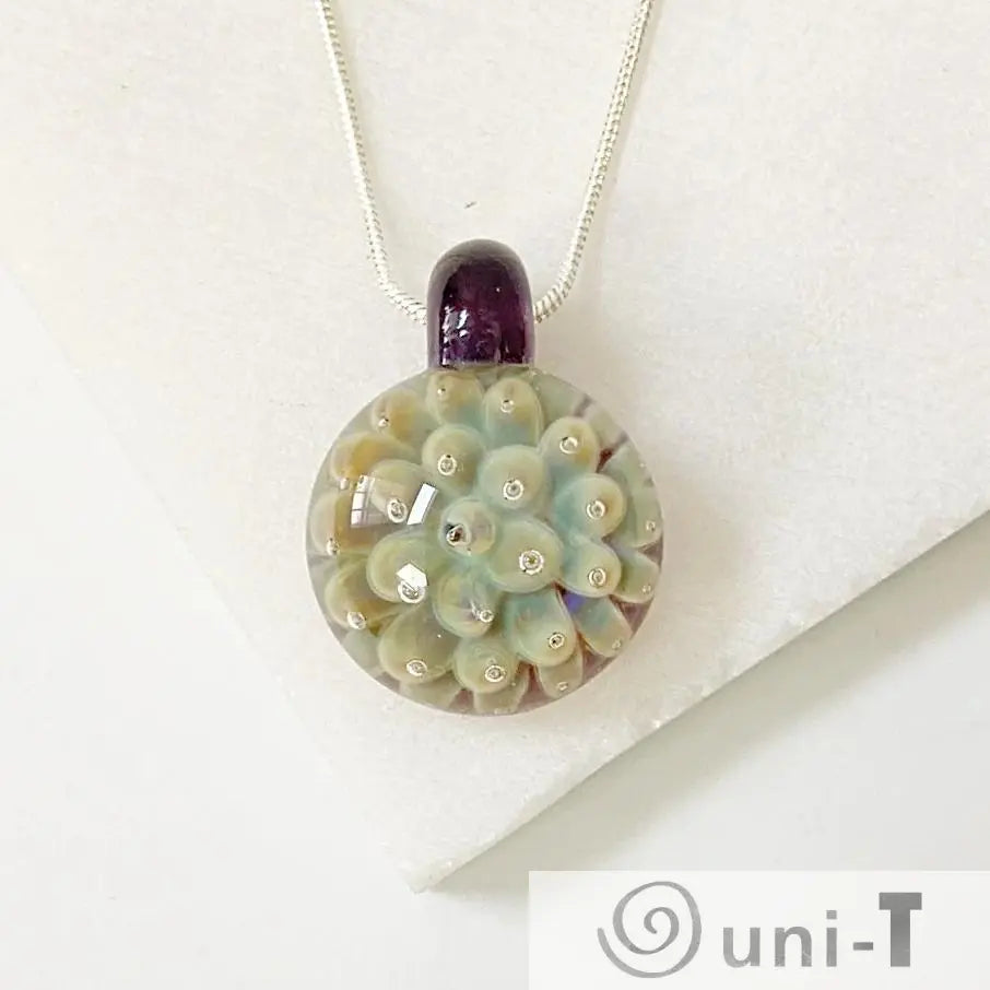 Lampworked Glass Flower Pendant Christine Mathews