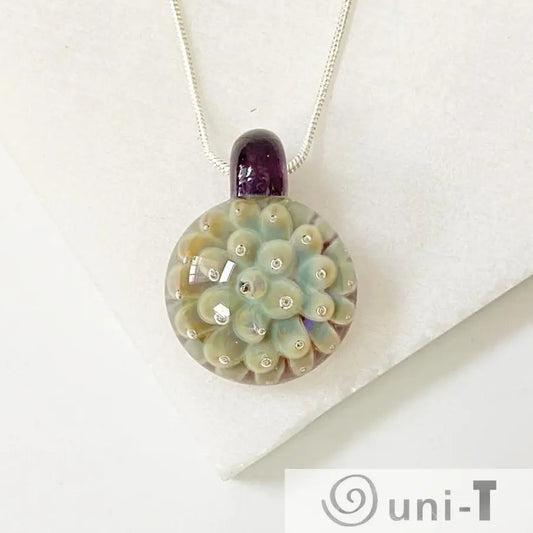 Lampworked Glass Flower Pendant Christine Mathews
