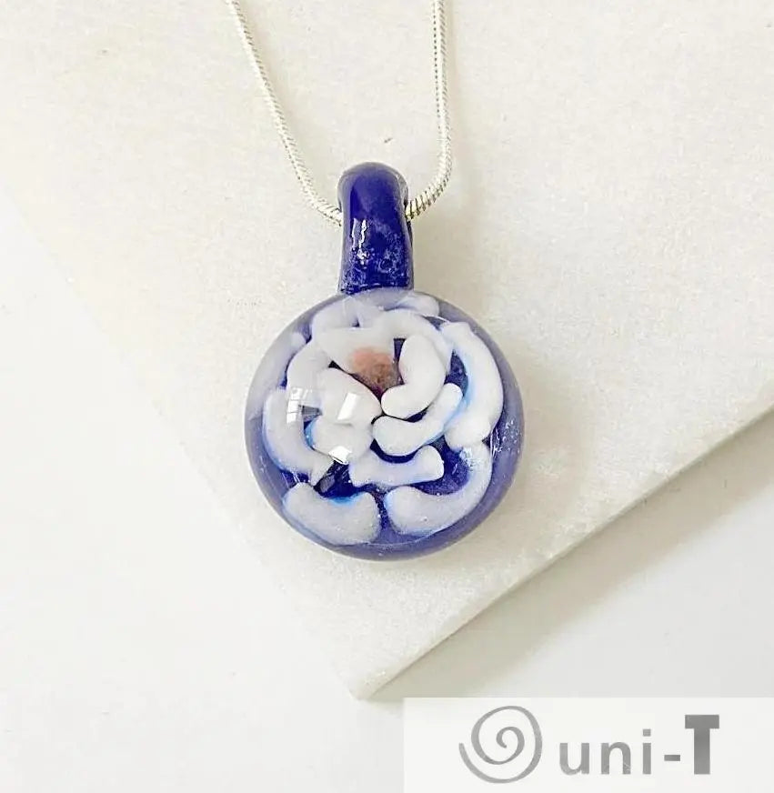 Lampworked Glass Flower Pendant Christine Mathews