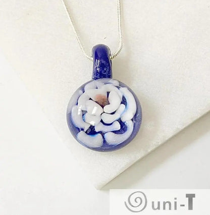 Lampworked Glass Flower Pendant Christine Mathews