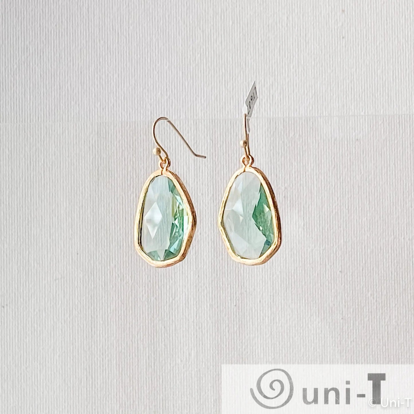 Large Gem Drop Earrings - Green Lisa Trachtman