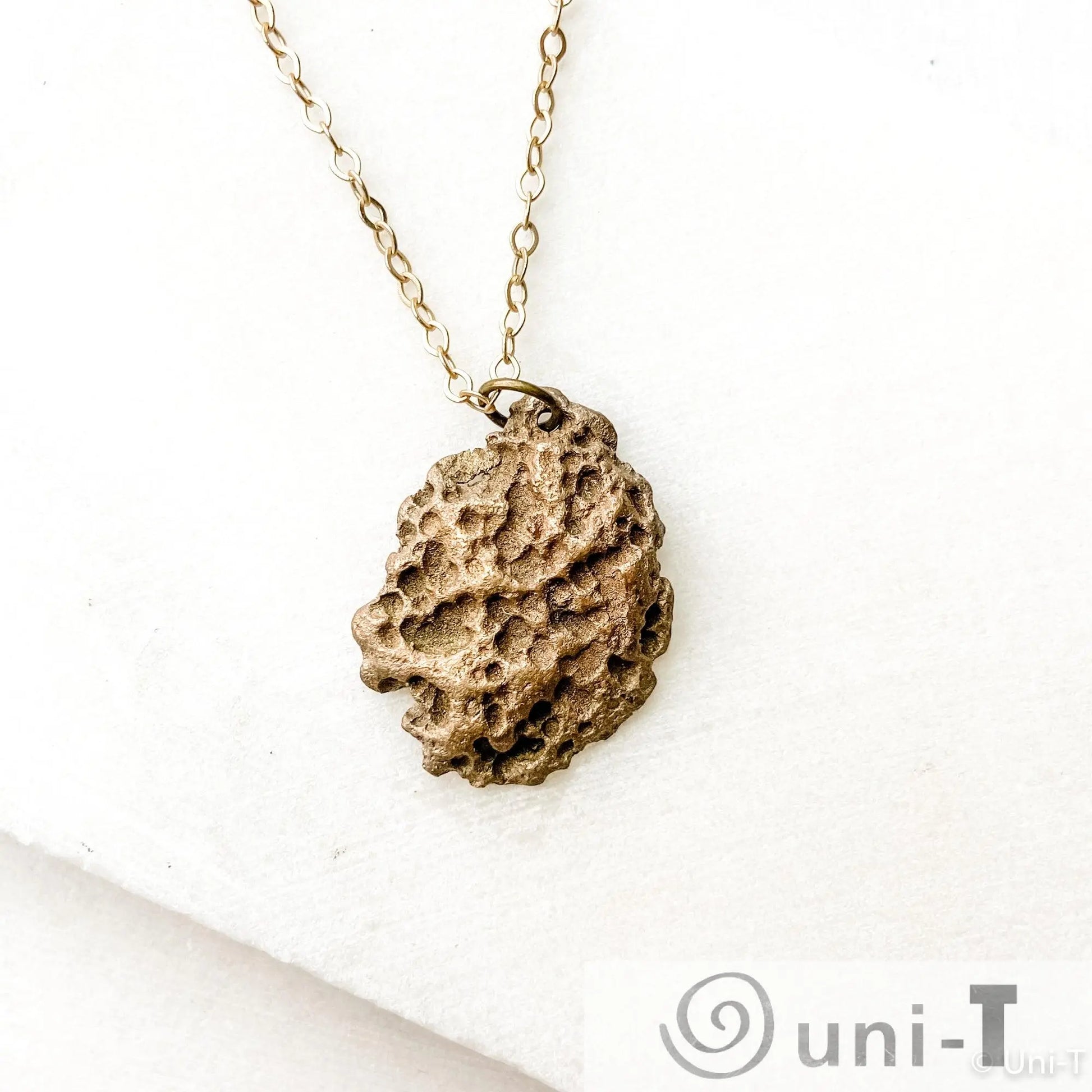 Lava Impression Precious Metal Clay Bronze Necklaces Amy Vulfovich