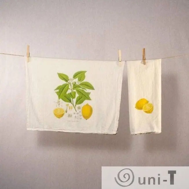 Lemon Flour Sack Towels Ityng Deng