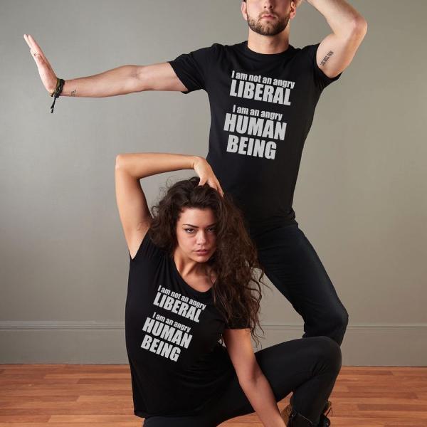 Liberal T-shirt for Women - I AM NOT AN ANGRY LIBERAL... Uni-T