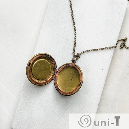 Locket Polymer Clay with Vintage Findings Necklace Karen Meninno