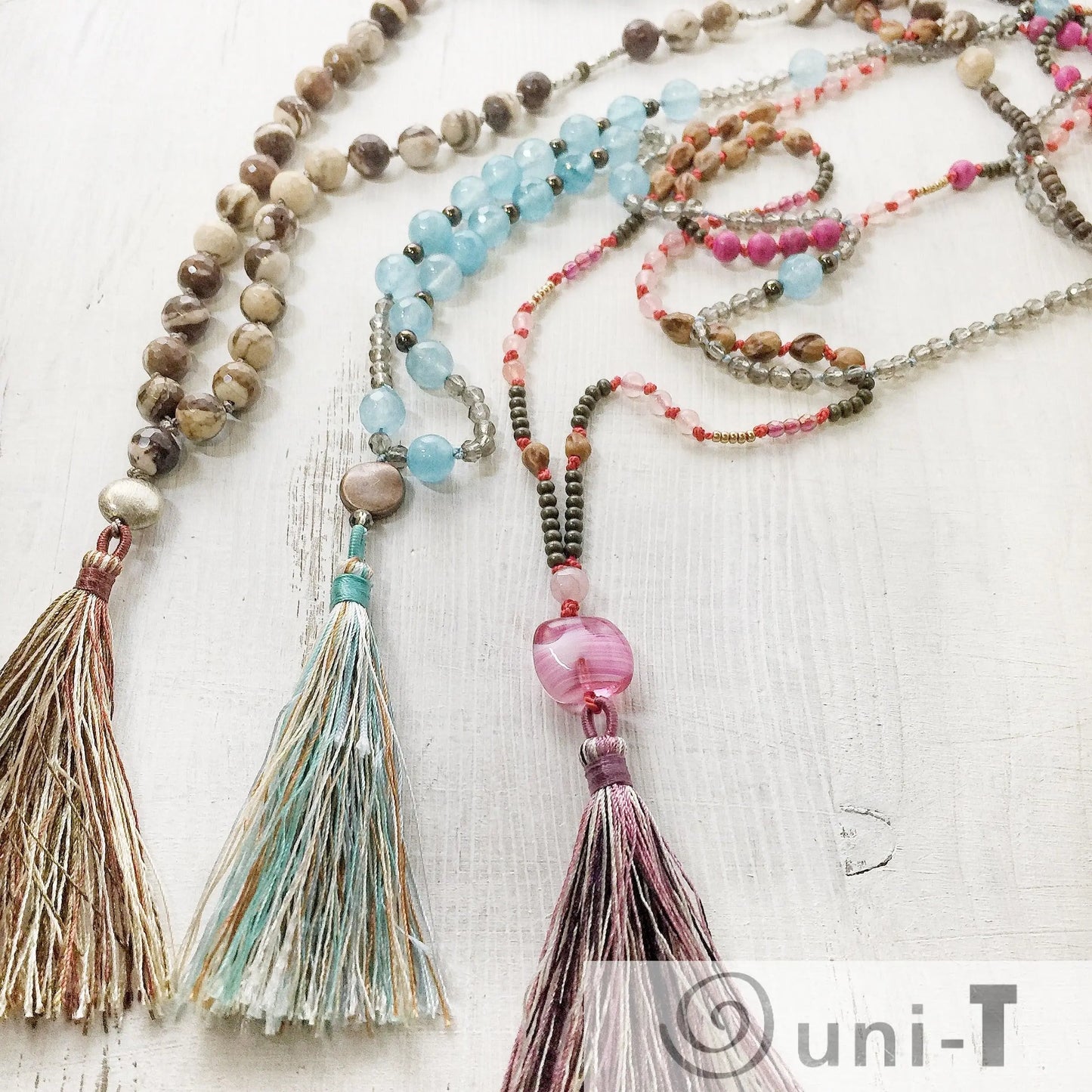 Long Beaded Mala Necklaces Janine Gerade