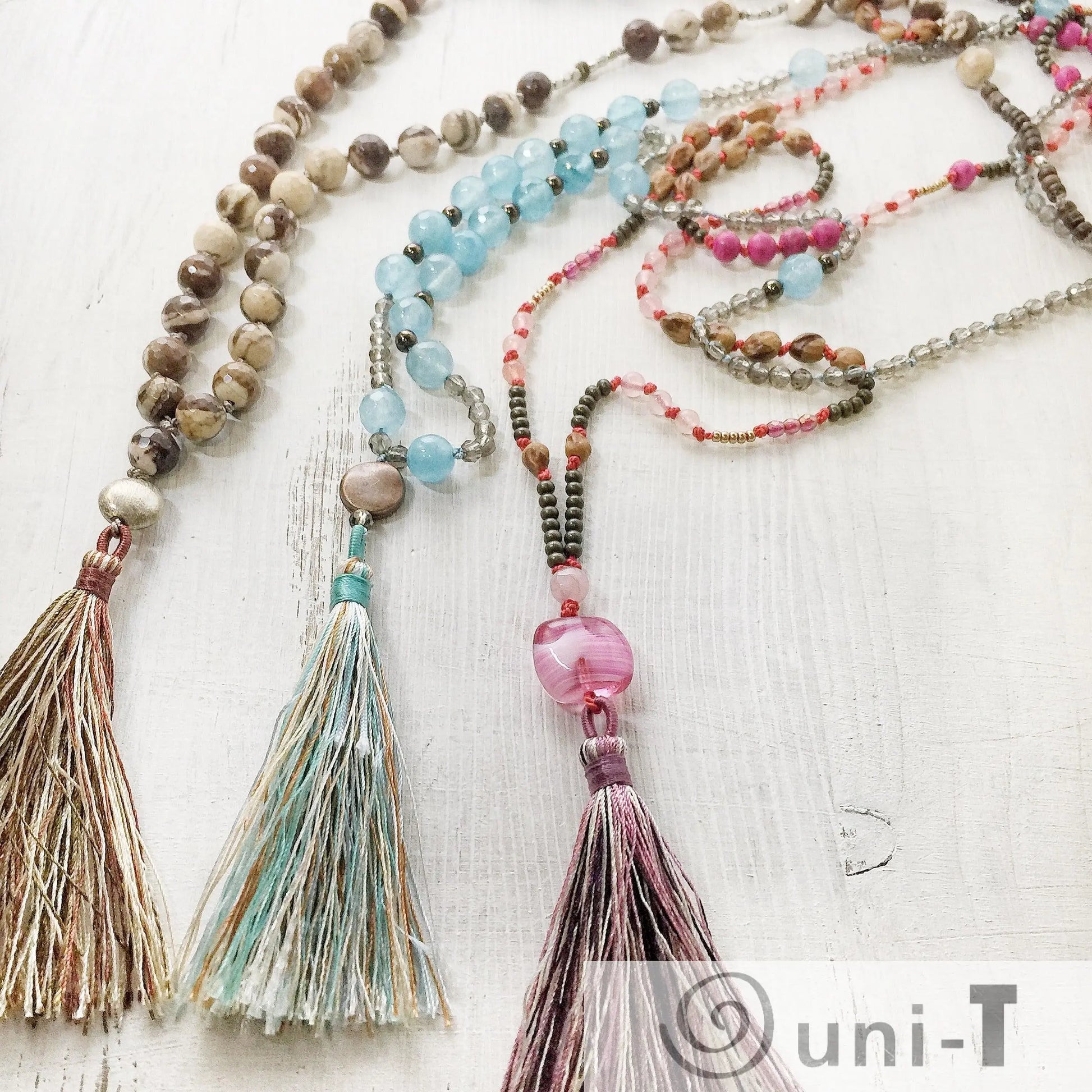 Long Beaded Mala Necklaces Janine Gerade