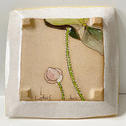 Lotus Flower Square Dish TWS