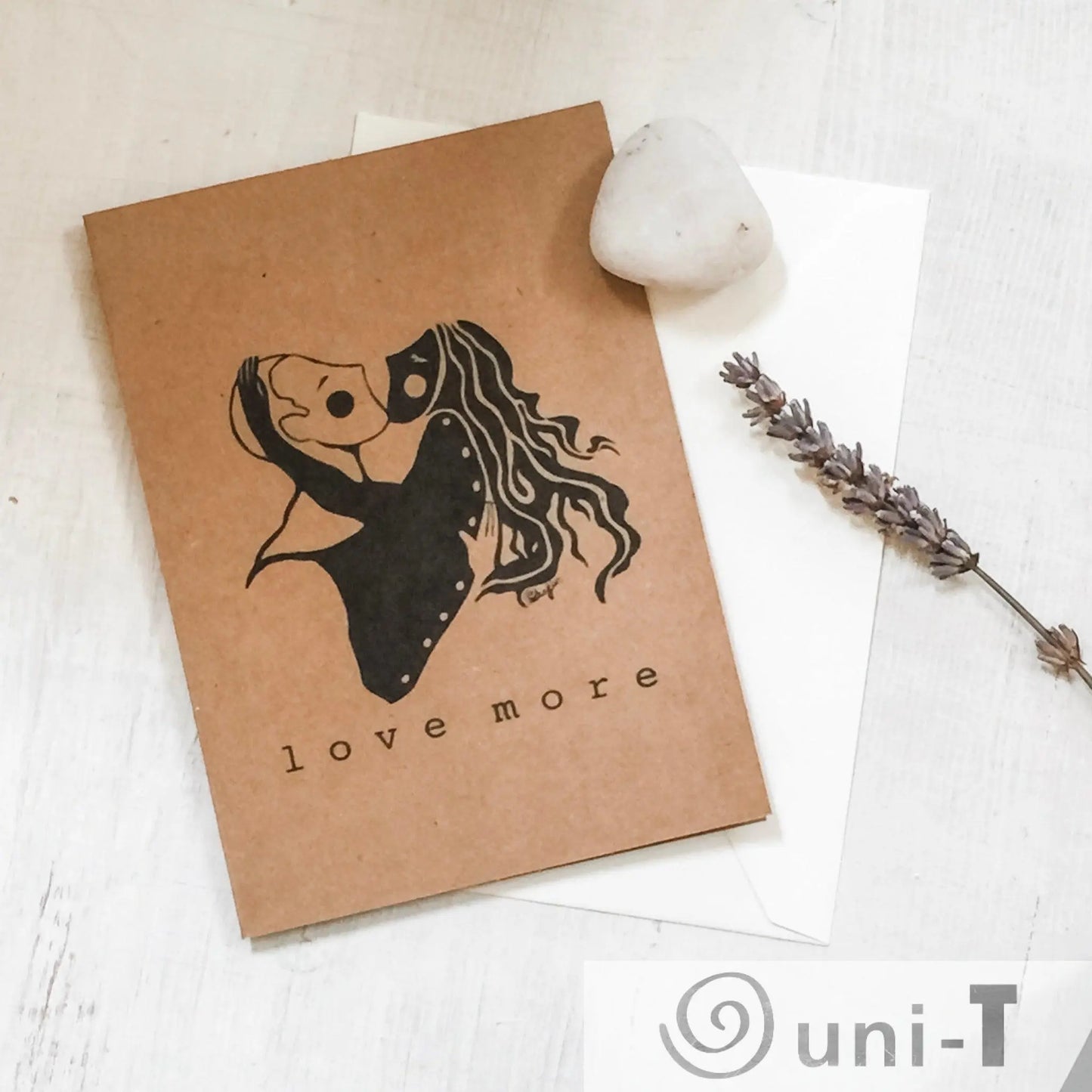 Love More Greeting Card 4X5.5 Uni-T