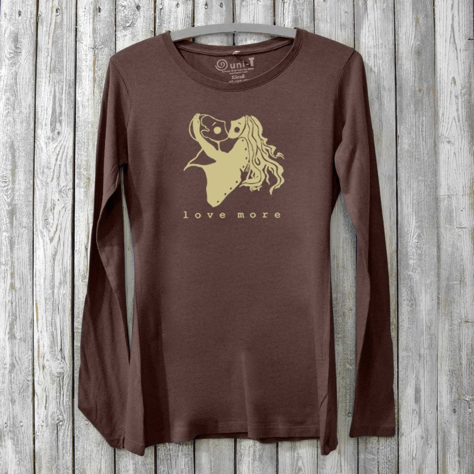 Love More, Long Sleeve T-shirt for Women Uni-T