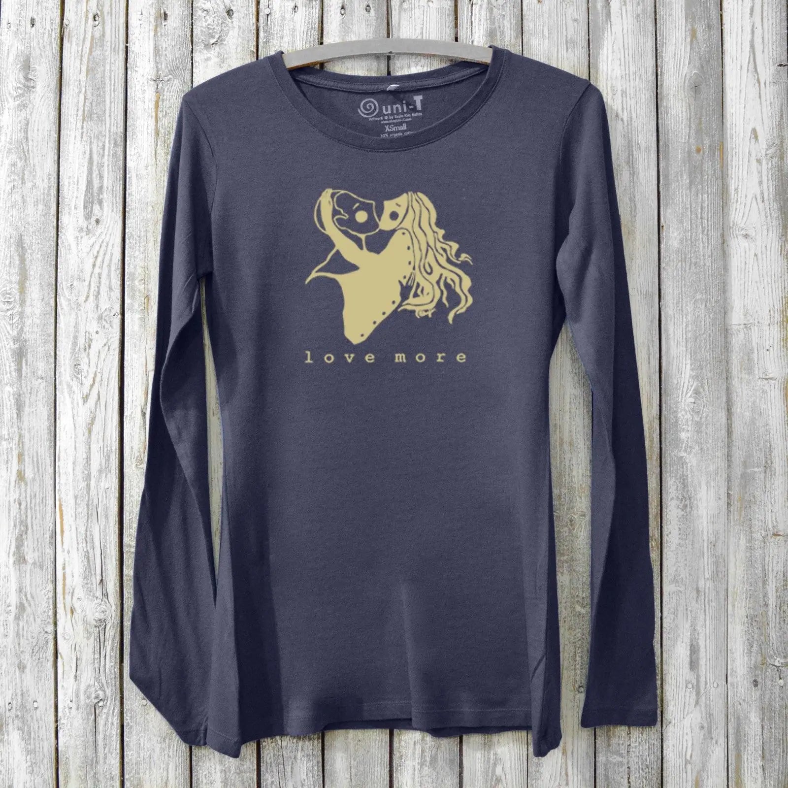Love More, Long Sleeve T-shirt for Women Uni-T