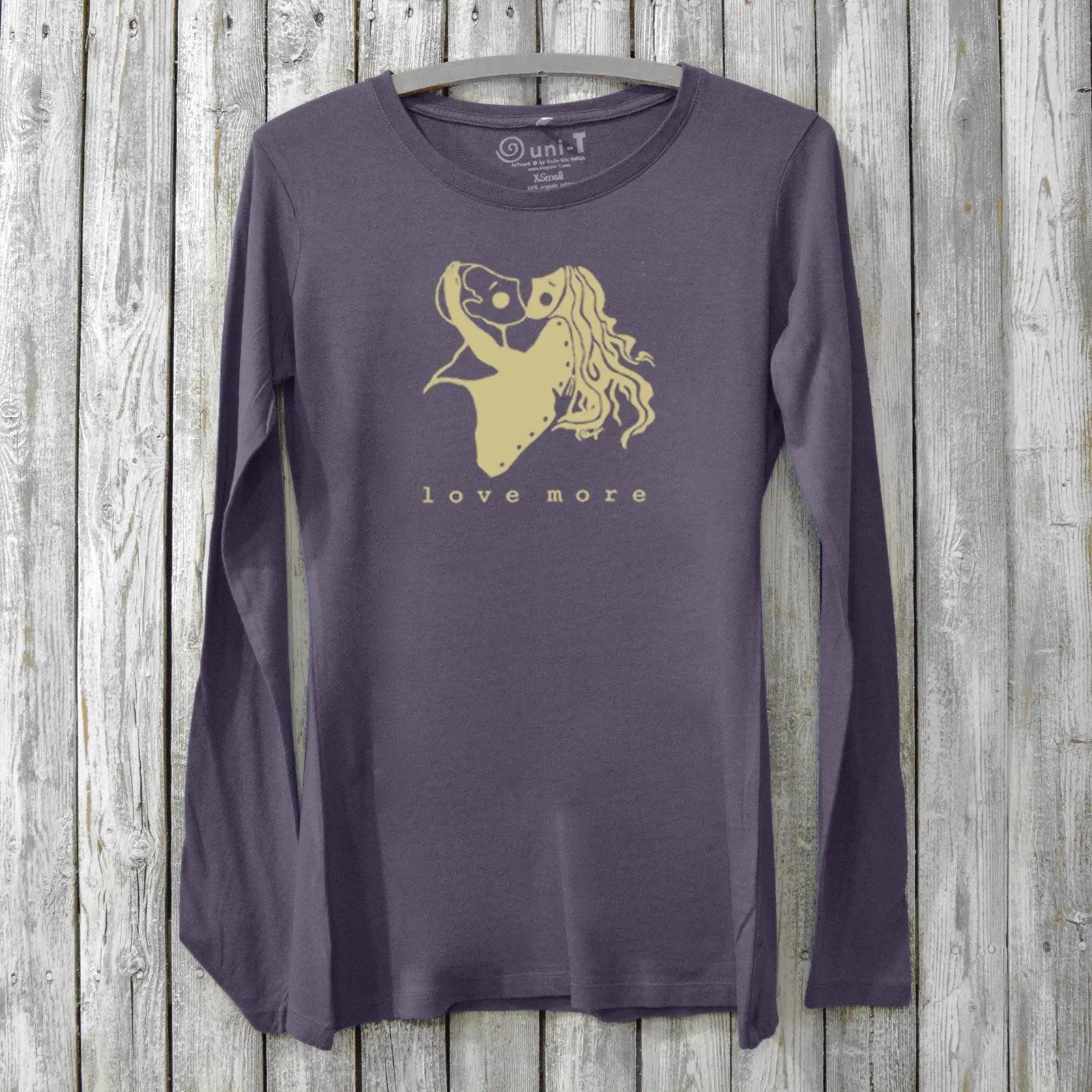 Love More, Long Sleeve T-shirt for Women Uni-T