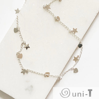 Love & Dreams Necklace, Heart and Star Necklace Lisa Trachtman