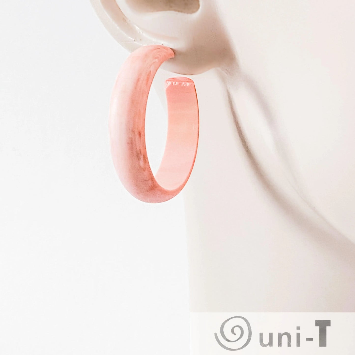 Lucite Hoop Earrings - Vintage Finish Lisa Trachtman