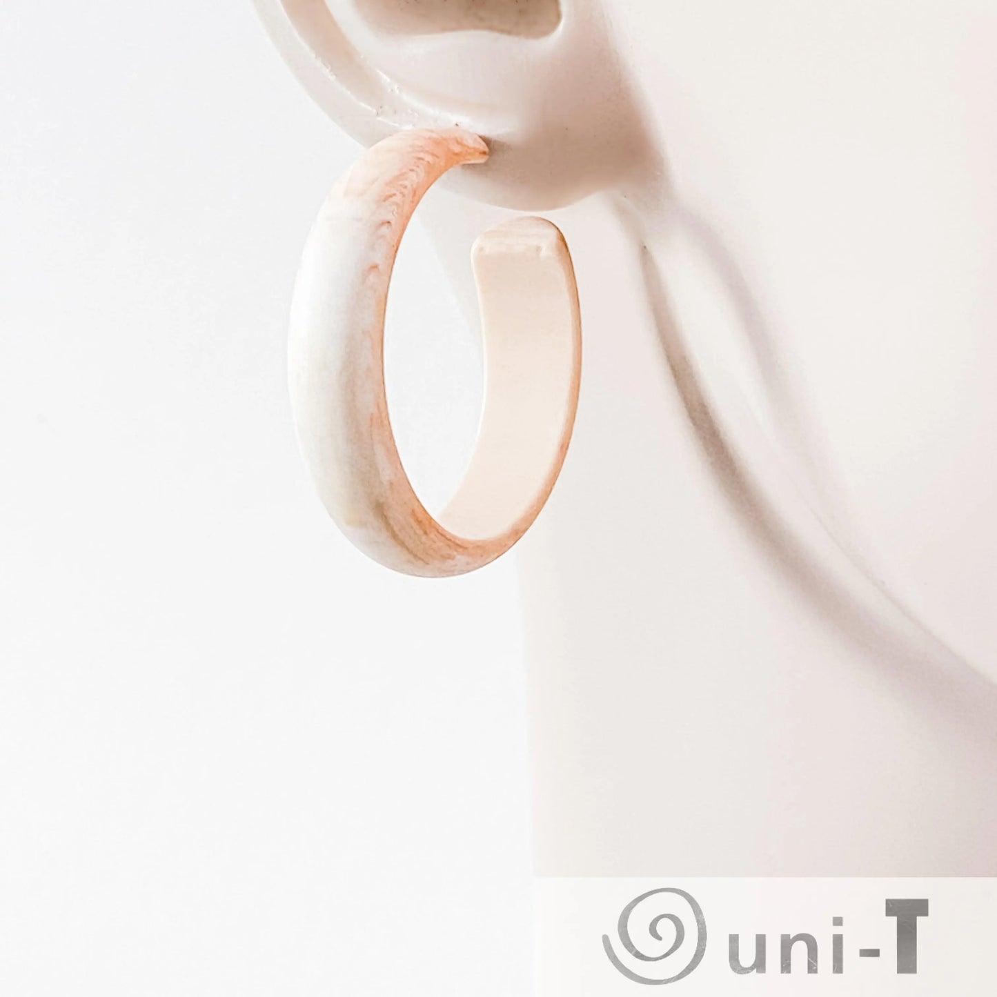 Lucite Hoop Earrings - Vintage Finish Lisa Trachtman