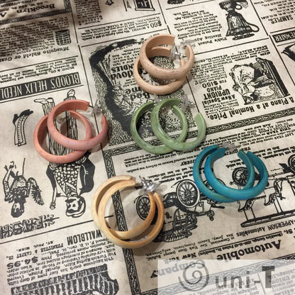 Lucite Hoop Earrings - Vintage Finish Lisa Trachtman