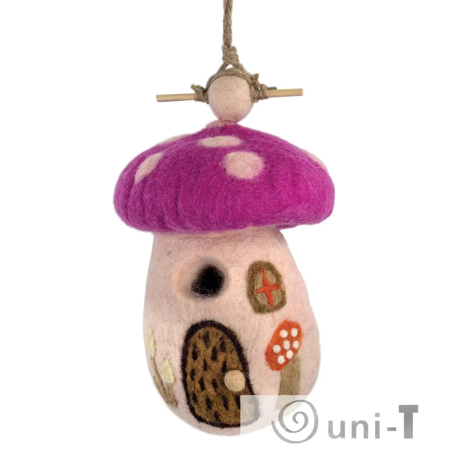 Magic Mushroom Birdhouse dZi Handmade