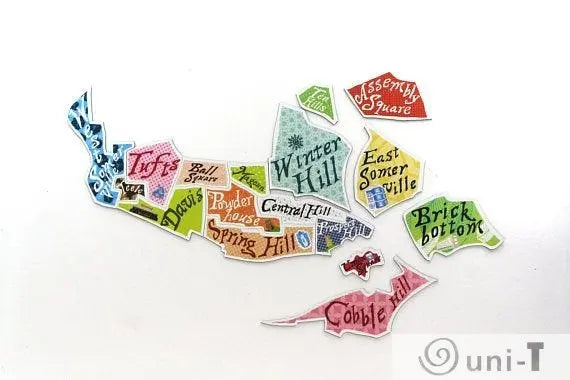 Map Magnets -  Martha's Vineyard Mitra Farmand