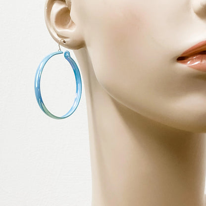 Medium Mod Enamel Hoop Earrings Lisa Trachtman