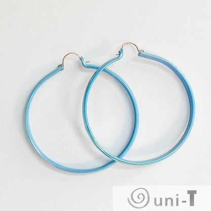 Medium Mod Enamel Hoop Earrings Lisa Trachtman