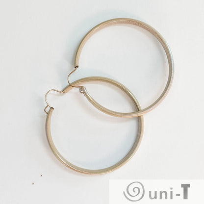 Medium Mod Enamel Hoop Earrings Lisa Trachtman
