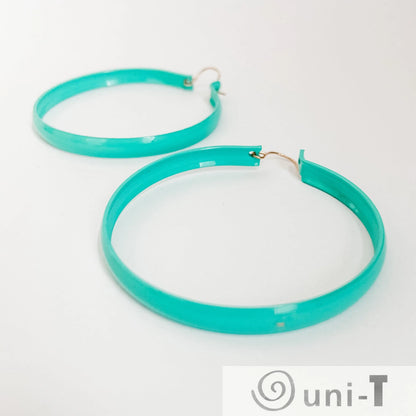 Medium Mod Enamel Hoop Earrings Lisa Trachtman